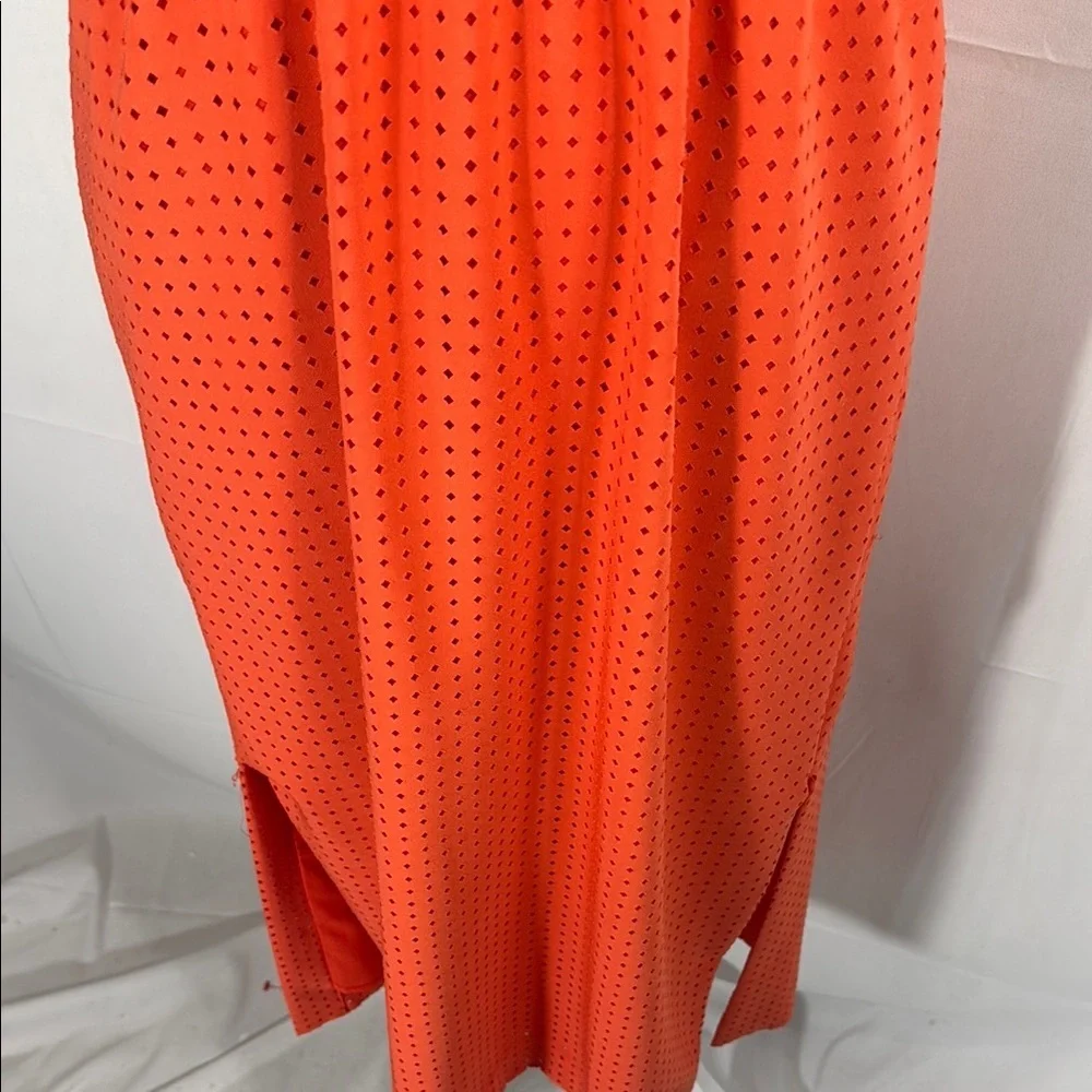 J. Crew Orange V-Neck Dress